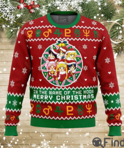 In the Name of the Moon Sailor Moon Ugly Christmas Sweater