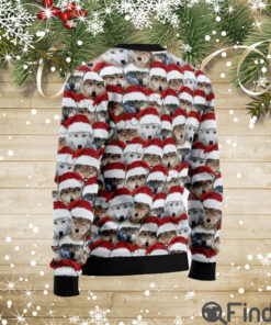 Santa Wolf Ugly Christmas Sweaters