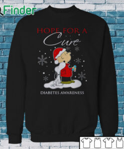 Sweatshirt Hope For A Cure Diabetes Awareness Christmas T Shirt