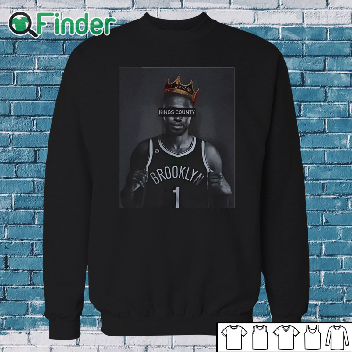 Sweatshirt Kings County Mikal Bridges Shirt Sweatshirt Kings County Mikal Bridges Shirt