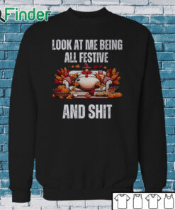 Sweatshirt Look at me being all festive and shit Christmas sweater