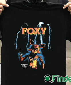 T shirt black Foxy Lightning Five Nights At Freddy's Shirt
