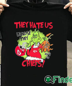 T shirt black Grinch They Hate Us Because They Ain't Us Kansas City Chiefs Shirt