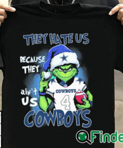 T shirt black Grnch They Hate Us Because They Ain't Us Cowboys Shirt