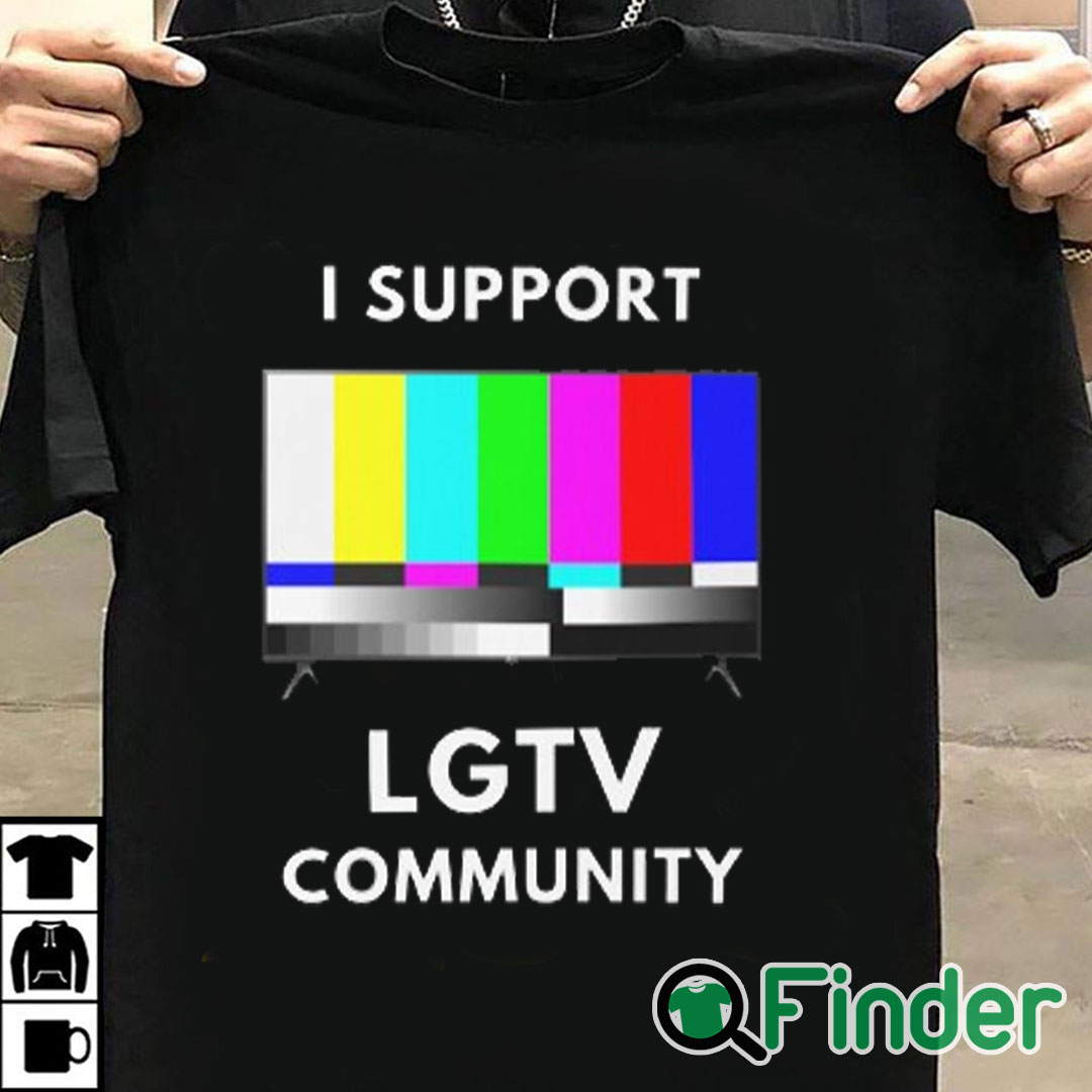 T shirt black I Support LG TV Community T Shirt T shirt black I Support LG TV Community T Shirt