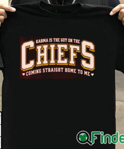 T shirt black Karma Is The Guy On The Chiefs Shirt, Eras Concert Tour Sweater