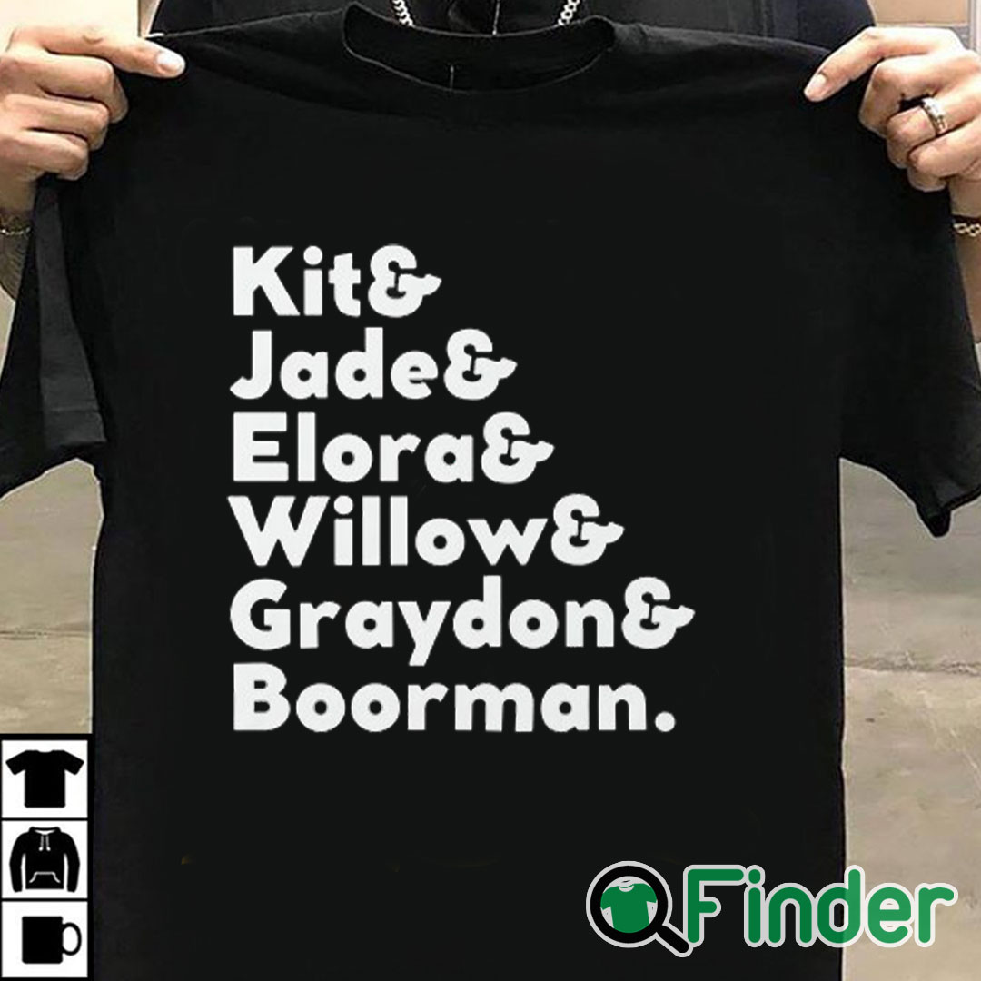 T shirt black Kit & Jade & Elora & Willow & Graydon & Boorman Shirt T shirt black Kit & Jade & Elora & Willow & Graydon & Boorman Shirt