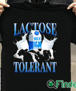 T shirt black Lactose Tolerant Shirt