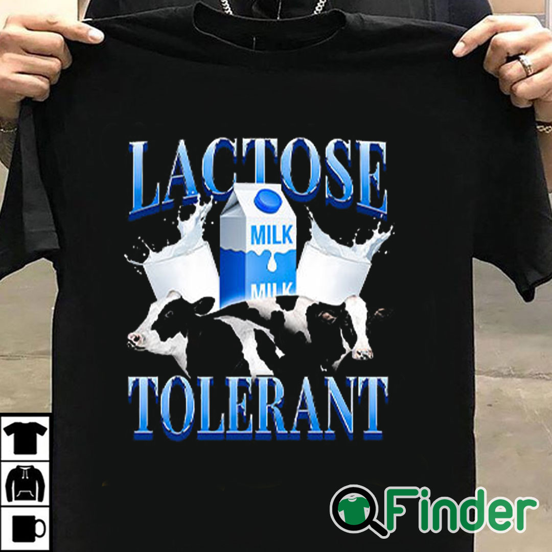 T shirt black Lactose Tolerant Shirt T shirt black Lactose Tolerant Shirt