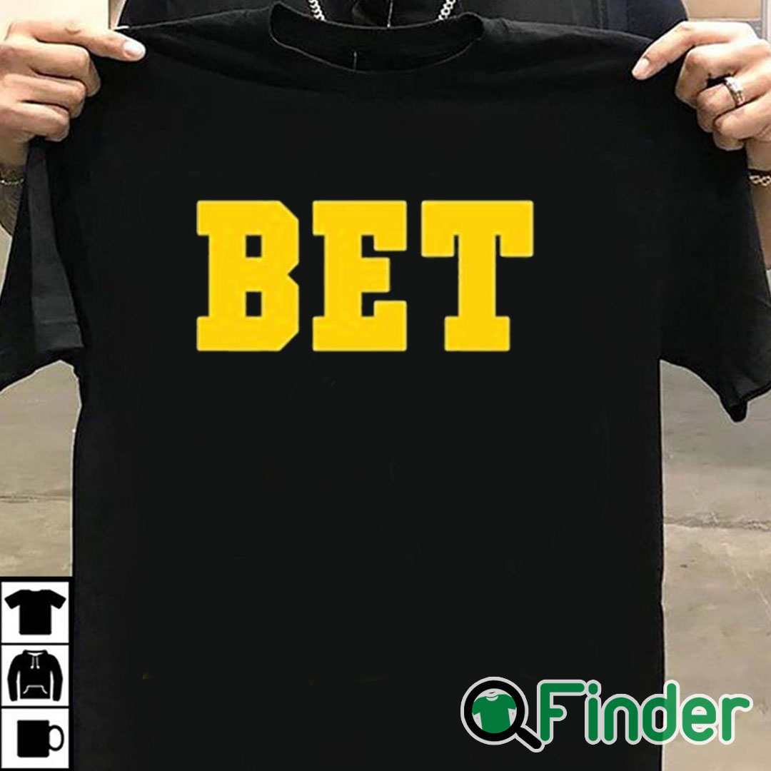 T shirt black Michigan Bet Shirt T shirt black Michigan Bet Shirt