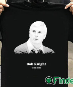 T shirt black Official RIP Basketball Coach Bob Knight 1940 2023 Thank You For The Memories Shirt