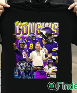 T shirt black Vikings Players Wear Kirk Cousins Shirt