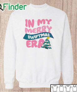 Unisex Sweatshirt In My Merry Swiftmas Era Retro Christmas Tree Shirt
