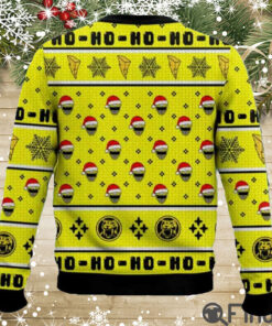 Yellow Ranger Ho Ho Power Rangers Ugly Christmas Sweaters