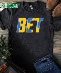 black T shirt BET Several Michigan football players shirt