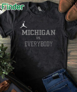 black T shirt Charles Woodson Jordan Michigan Vs Everybody Shirt