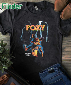 black T shirt Foxy Lightning Five Nights At Freddy's Shirt