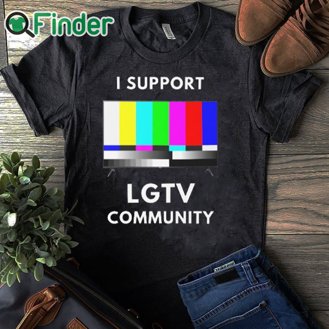 black T shirt I Support LG TV Community T Shirt black T shirt I Support LG TV Community T Shirt