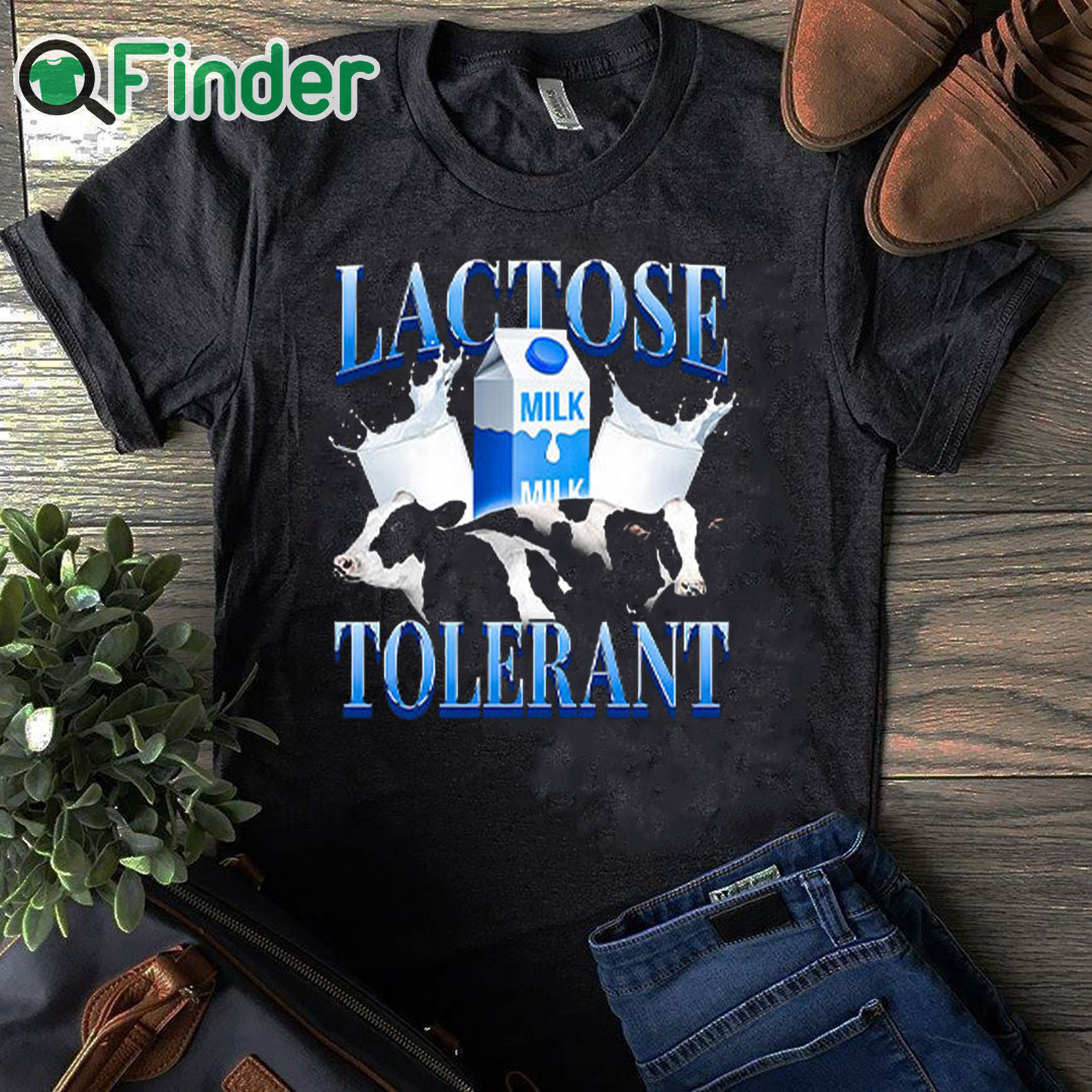 black T shirt Lactose Tolerant Shirt black T shirt Lactose Tolerant Shirt