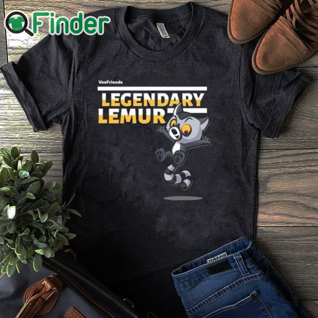 black T shirt Vee Friends Legendary Lemur Shirt black T shirt Vee Friends Legendary Lemur Shirt