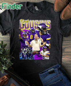 black T shirt Vikings Players Wear Kirk Cousins Shirt