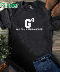 black T shirt Women’s God Goals Grind Growth Printed Sweatshirt