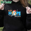 black hoodie Hope For A Cure Diabetes Awareness Christmas Shirt
