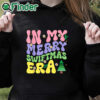 black hoodie In My Merry Swiftmas Era Christmas T Shirt