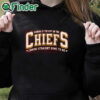 black hoodie Karma Is The Guy On The Chiefs Shirt, Eras Concert Tour Sweater