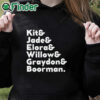 black hoodie Kit & Jade & Elora & Willow & Graydon & Boorman Shirt