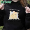 black hoodie Ladies Don't Start Fights But They Can Finish Them Shirt