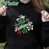 black hoodie Mele Kalikimaka Sweatshirt Fun Merry Christmas Sweater