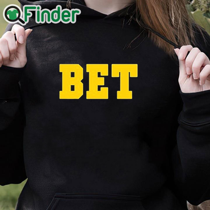 black hoodie Michigan Bet Shirt black hoodie Michigan Bet Shirt