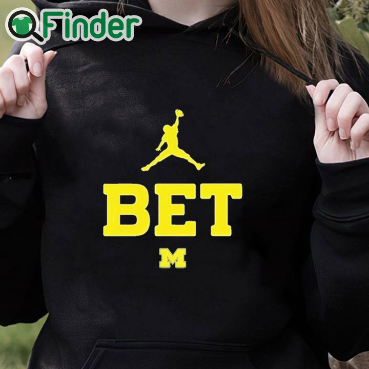 black hoodie Michigan Bet T Shirt black hoodie Michigan Bet T Shirt