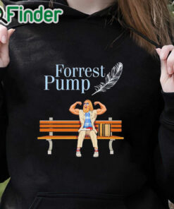 black hoodie Papa Swolio Forrest Pump Shirt