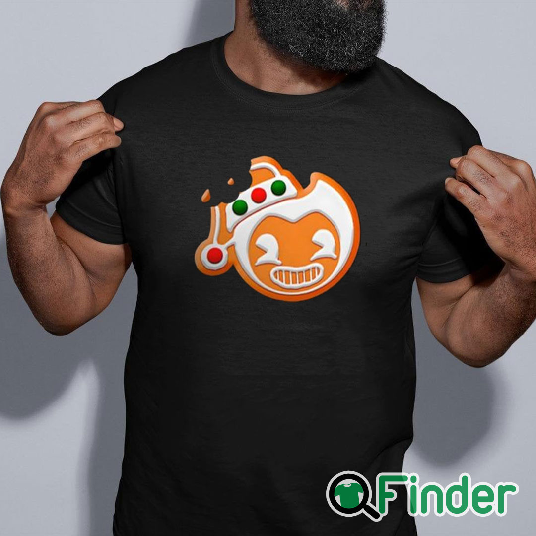 black shirt Bendy Gingerbread Hoodie black shirt Bendy Gingerbread Hoodie