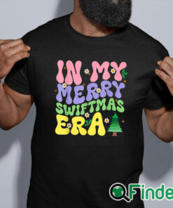 black shirt In My Merry Swiftmas Era Christmas T Shirt