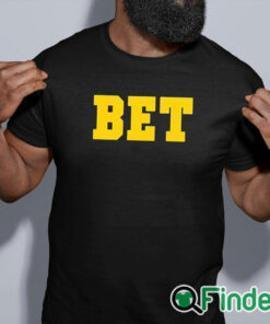 black shirt Michigan Bet Shirt