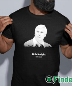 black shirt Official RIP Basketball Coach Bob Knight 1940 2023 Thank You For The Memories Shirt