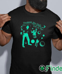 black shirt Stroking My Shaft With My Boys Shirt