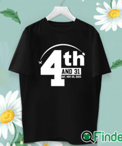 unisex T shirt Alabama Crimson Tide Iron Bowl 4th And 31 Saturday, November 25, 2023 Shirt