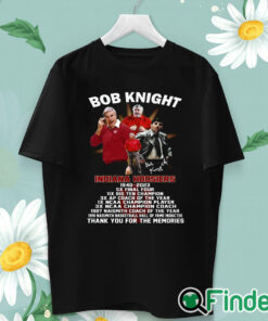 unisex T shirt Bob Knight Indiana Hoosiers 1940 – 2023 Thank You For The Memories T shirt