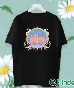 unisex T shirt Holiday Castle Black Shirt