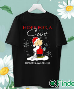 unisex T shirt Hope For A Cure Diabetes Awareness Christmas T Shirt