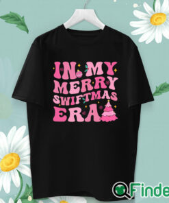 unisex T shirt In My Merry Swiftmas Era Christmas Tree Snowflake Xmas Retro T shirt