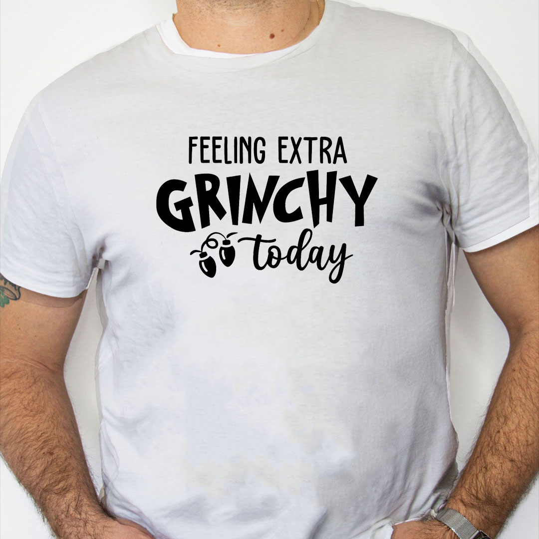 white Shirt Grinch Christmas Felling Extra Grinchy To Day Sweater white Shirt Grinch Christmas Felling Extra Grinchy To Day Sweater