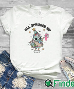 white T shirt All Spruced Up Unisex Tees