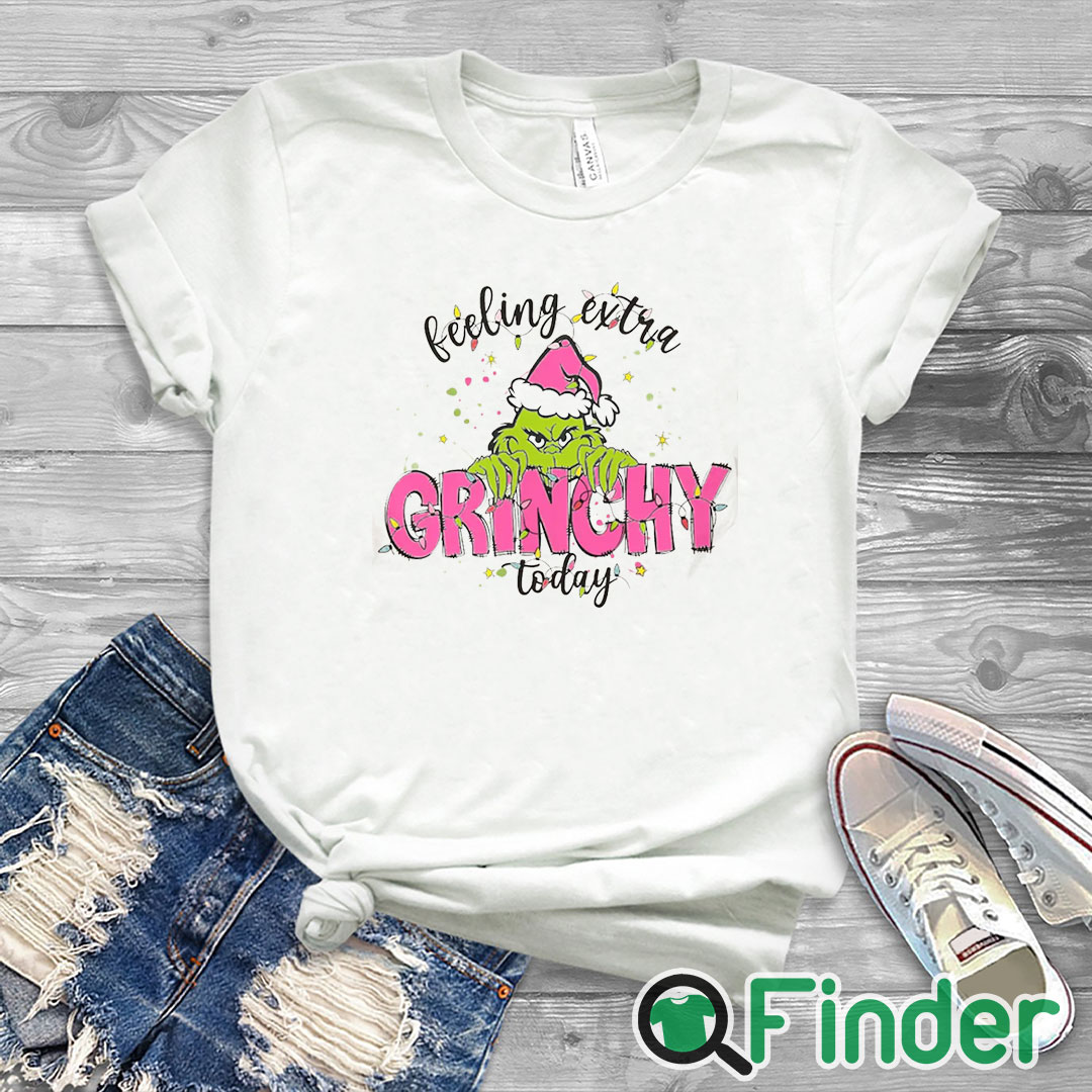 white T shirt Feeling Extra Grinchy Today Shirt white T shirt Feeling Extra Grinchy Today Shirt