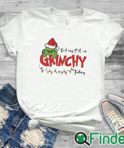white T shirt Feeling Extra Grinchy Today Vintage Christmas Sweater