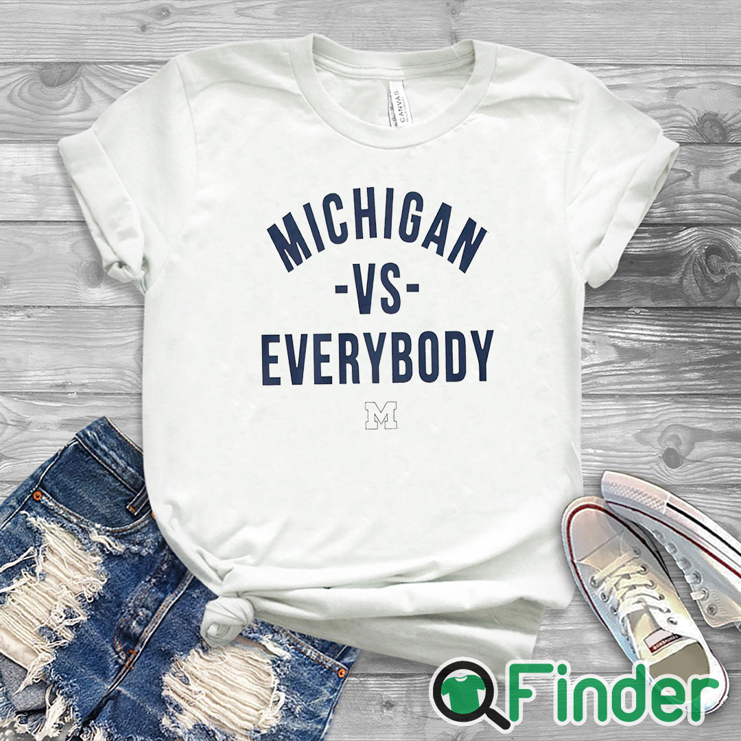 white T shirt Jordan Michigan Vs Everybody Shirt white T shirt Jordan Michigan Vs Everybody Shirt
